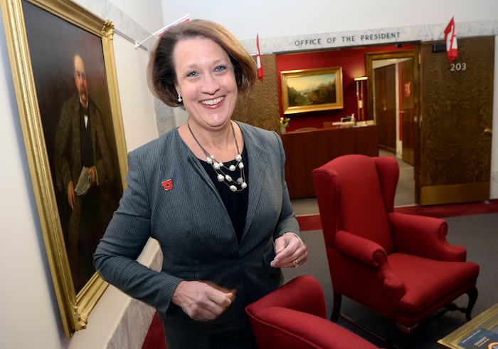 (Al Hartmann  |  The Salt Lake Tribune) 	
Ruth Watkins will succeed David Pershing this Spring as president of The University of Utah. 