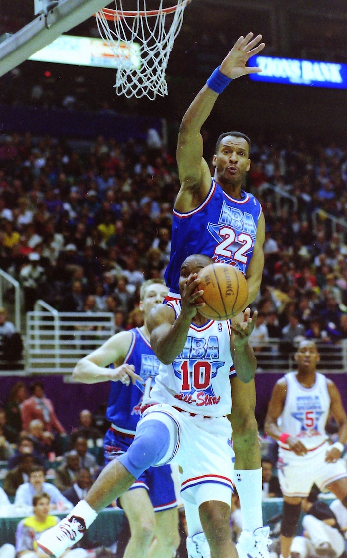(Steve Griffin  | Tribune File Photo)  1993 All Star Game at the Delta Center in Salt Lake City, Sunday, Feb. 21, 1993.