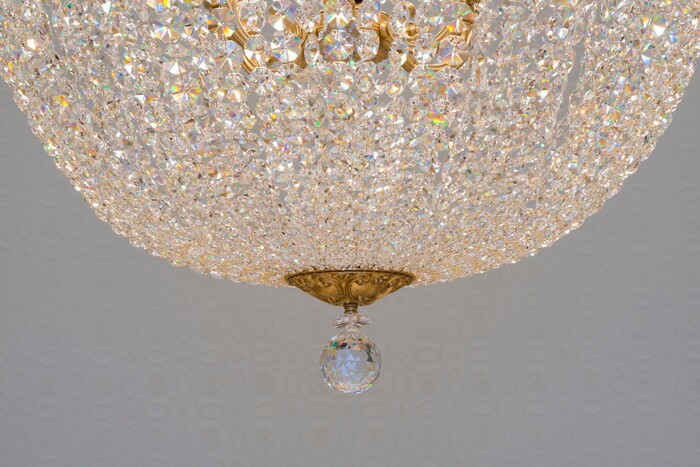 (Photo courtesy of The LDS Church)  One of the chandeliers in the Cedar City, Utah, temple. Utah's 17th temple will be dedicated on Dec. 10, 2017.