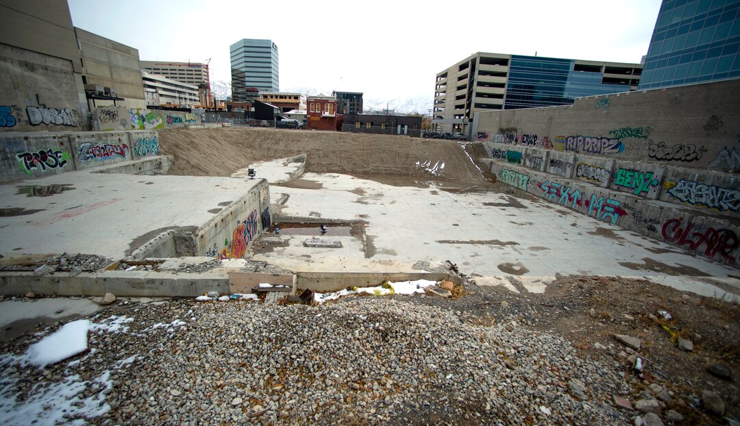 (Rick Egan | The Salt Lake Tribune). Vacant space at 255 South State in Salt Lake City onTuesday, Nov. 10, 2020.