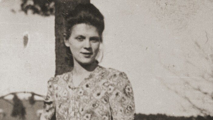 (Courtesy Music Box Films) Aida Zasadsinska, seen as a young woman in a displaced-persons camp after World War II, is the subject of the documentary "Aida's Secrets."