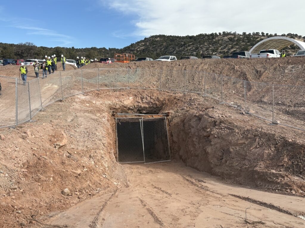 (Andrew Christiansen | The Times-Independent) Crews reopened the Velvet-Wood mine portal on Nov. 6 for the first time since the site closed in 1984.
