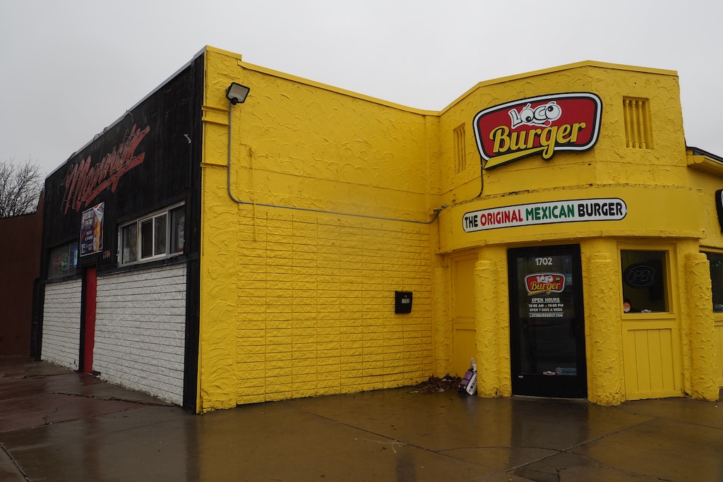 (Tyffton Bowman  |  The Globe, SLCC) The Loco Burger at 1702 S. Main, Salt Lake City, built into Manny's.
