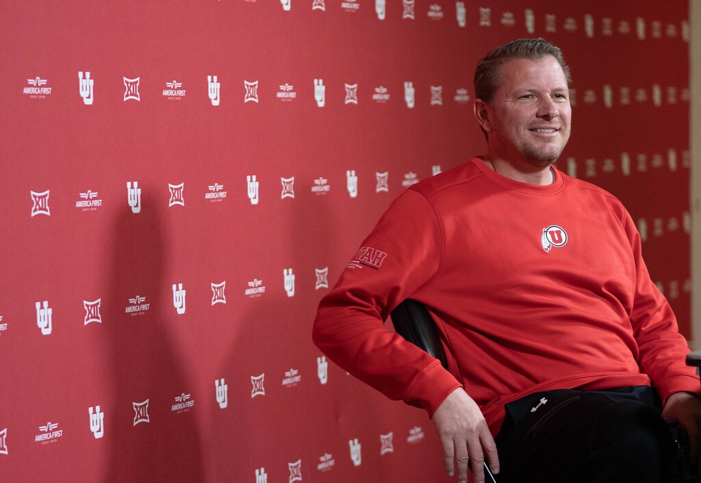(Francisco Kjolseth  | The Salt Lake Tribune) New University of Utah football offensive coordinator Jason Beck is pictured on Tuesday, Jan. 14, 2025.