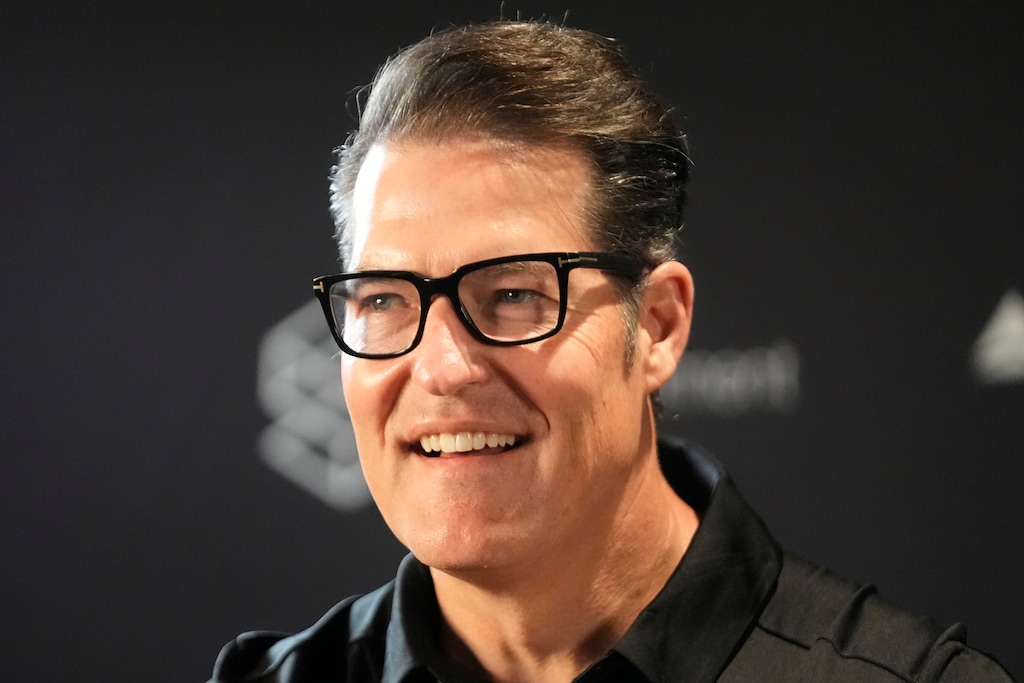Bill Armstrong, general manager for the Utah Hockey Club, speaks during an NHL news conference Friday, July 5, 2024, in Salt Lake City. (AP Photo/Rick Bowmer)