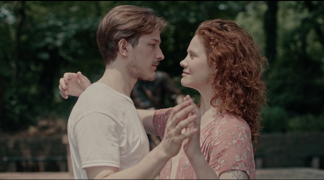 (Photo courtesy of Outsider Pictures) Eden (played in male form by Tyler Phillips, left) and Aviva (played in female form by Zina Zinchenko) dance together in writer-director Boaz Yakin's "Aviva."