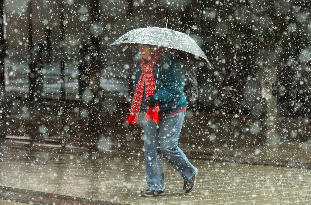 (Rick Egan  |  The Salt Lake Tribune) The snowstorm that hit downtown Salt Lake City on Friday won't be the last of the season. Another storm is expected in Utah on Wednesday.
