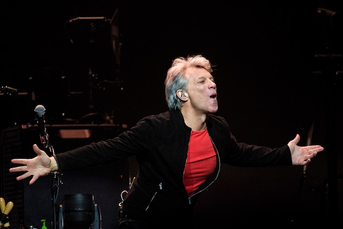 (Chris Detrick | The Salt Lake Tribune) Jon Bon Jovi performs during the 'This House Is Not for Sale' Tour at Vivint Smart Home Arena Friday, March 16, 2018.