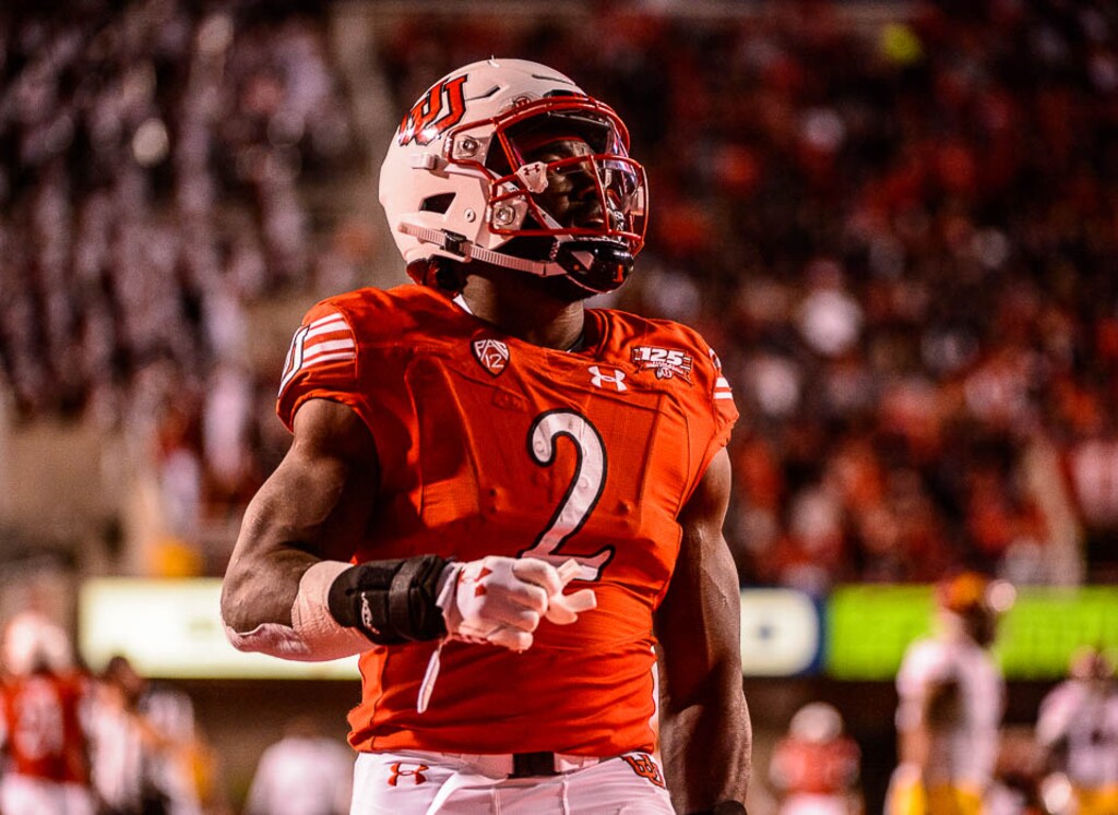 (Trent Nelson | The Salt Lake Tribune)  Utah Utes running back Zack Moss (2) as the Utah Utes host the USC Trojans, NCAA football at Rice-Eccles Stadium in Salt Lake City, Saturday Oct. 20, 2018.