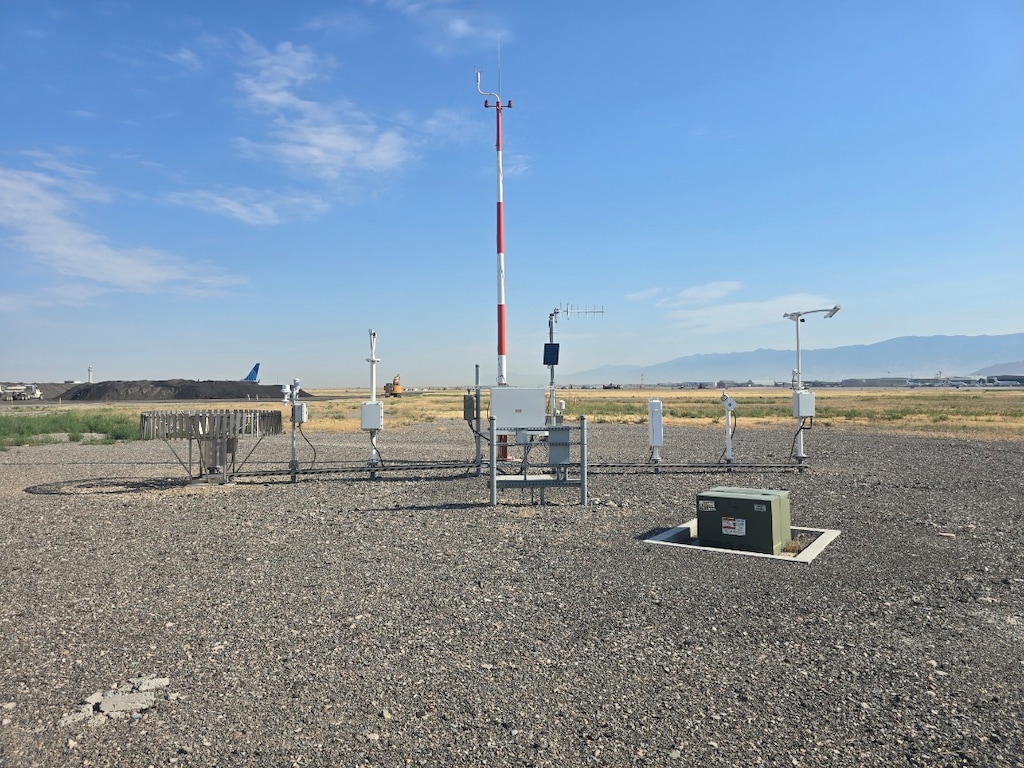 (National Weather Service) The weather station at Salt Lake City International Airport. 