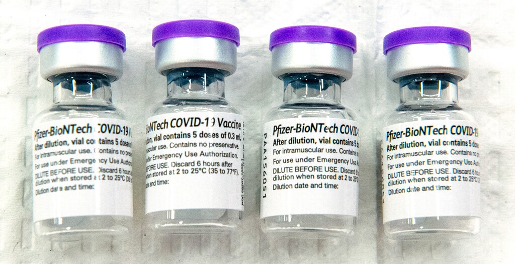 (Rick Egan | The Salt Lake Tribune)   Vials of the COVID-19 Vaccine for Utah County residents, in a former Shopko store in Spanish Fork, Wednesday, Jan. 27, 2021.