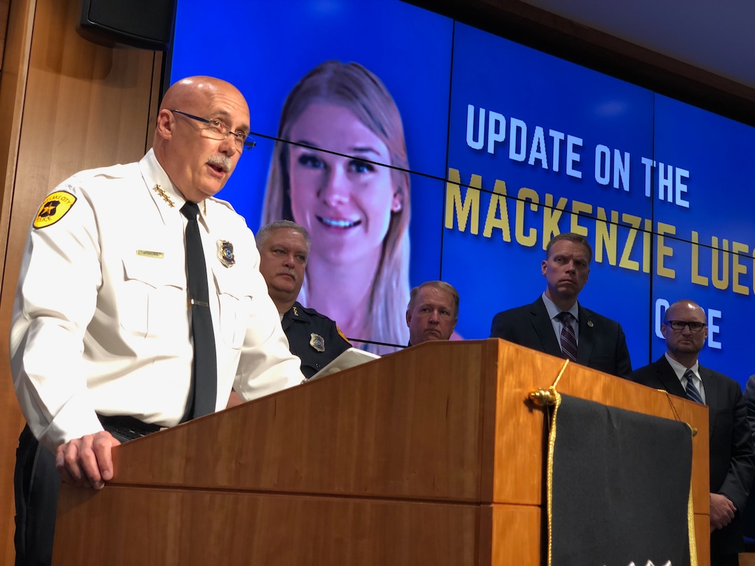 (Francisco Kjolseth  |  The Salt Lake Tribune) Salt Lake City Police Chief Mike Brown discusses the arrest of Ayoola Ajayi during a news conference on June 28, 2019.