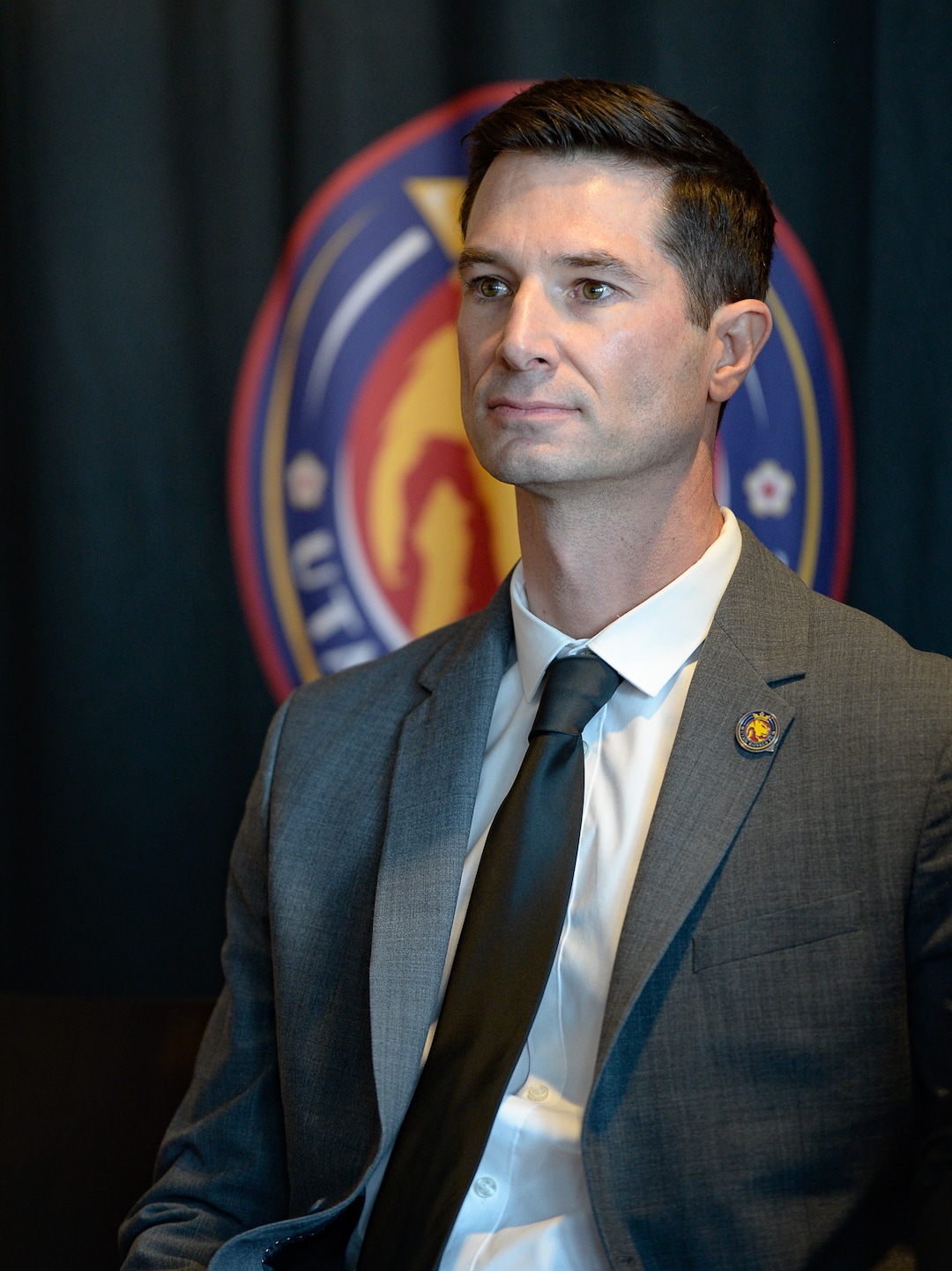 (Francisco Kjolseth  |  The Salt Lake Tribune) The Utah Royals FC announce former Chicago Red Stars assistant Craig Harrington as its new head coach during a press event at Rio Tinto Stadium in Sandy, Utah on Friday, Feb. 7, 2020.