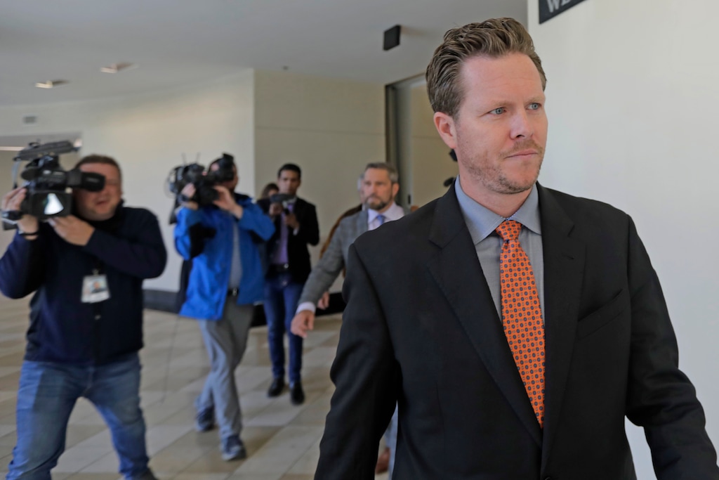 (Rick Bowmer | AP file photo) In this Nov. 15, 2019, file photo, then-Maricopa County Assessor Paul Petersen leaves court in Salt Lake City.