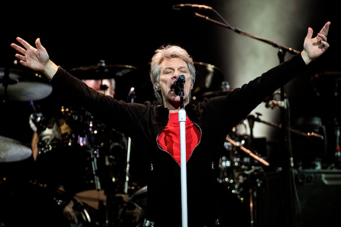 (Chris Detrick | The Salt Lake Tribune) Jon Bon Jovi performs during the 'This House Is Not for Sale' Tour at Vivint Smart Home Arena Friday, March 16, 2018.