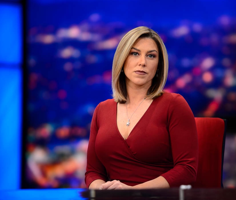 (Trent Nelson | The Salt Lake Tribune) ABC4 News reporter Kim Fischer has carved out a niche telling the stories of sex-assault victims and survivors — a story she knows all too well. Fischer sits on the Channel 4 set in Salt Lake City, Wednesday, November 22, 2017.