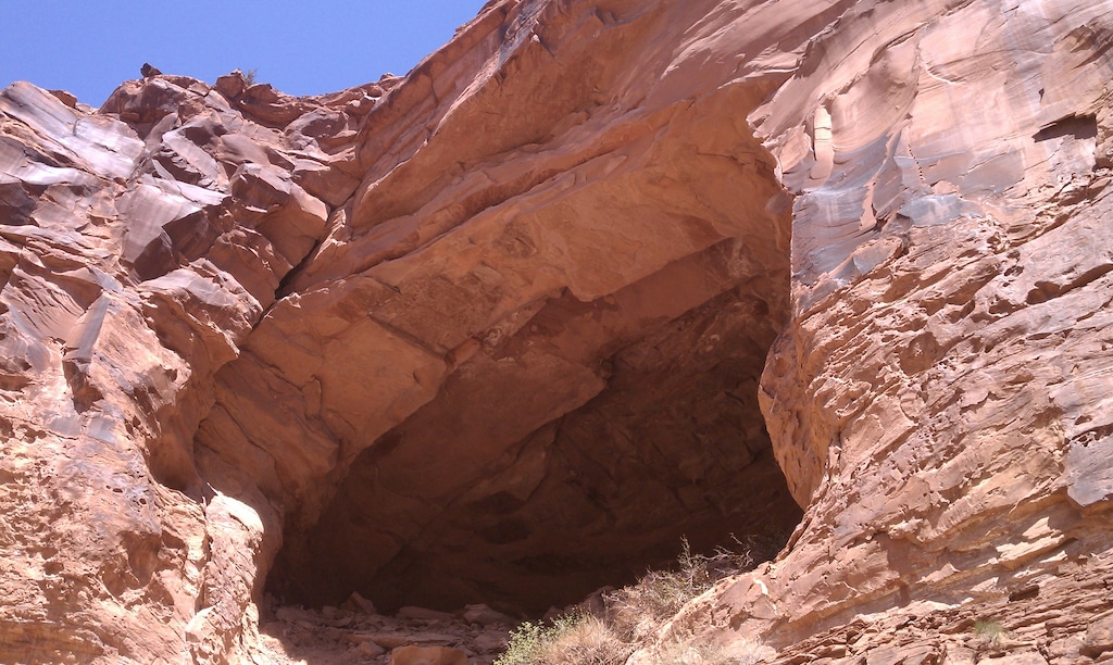 Creek that runs through Hunter Canyon near Moab. Photo by Jason Bergreen.