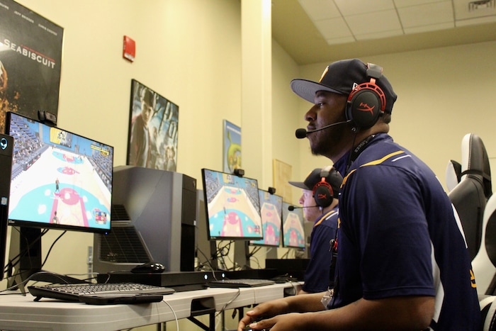 (Christopher Kamrani | The Salt Lake Tribune) Shaka Browne, also known as "Yeah I Compete," at a Jazz Gaming team practice on Thursday, May 17, 2018, at the Valley Fair Mall in West Valley City.