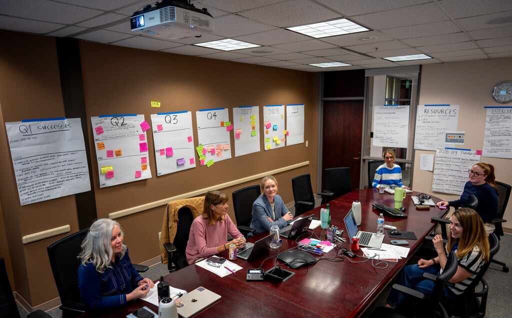(Trent Nelson  |  The Salt Lake Tribune) The Salt Lake County "Leifman War Room," an effort to help with homelessness and criminal justice in the county, in Salt Lake City on Thursday, March 26, 2026.