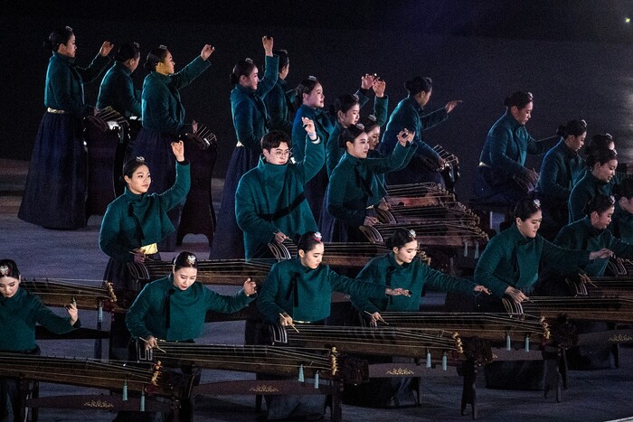(Chris Detrick | The Salt Lake Tribune) The PyeongChang 2018 Olympic Winter Games Closing Ceremony at Olympic Stadium Sunday, Feb. 25, 2018.
