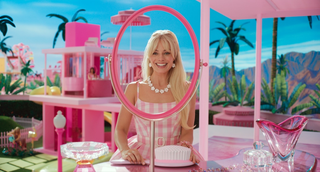 (Warner Bros. Pictures via AP) Margot Robbie in a scene from "Barbie."