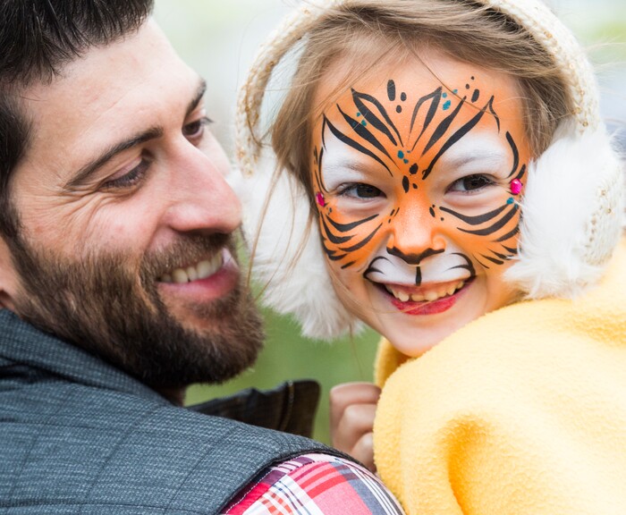 (Rick Egan  |  The Salt Lake Tribune)   Skyler Pozzuloi, 7  from Draper, got her face painted at the Oktoberfest celebration at Snowbird. Sunday, Sept. 30, 2018.