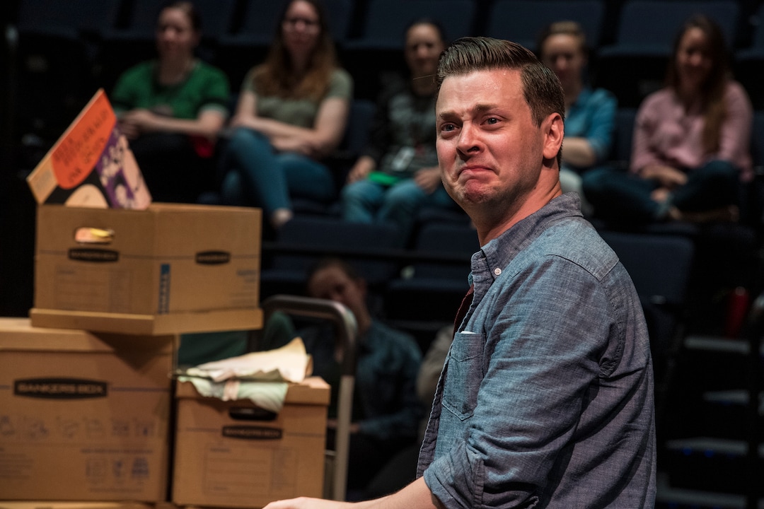 (Photo courtesy Karl Hugh/Utah Shakespeare Festival) Michael Doherty stars in the Utah Shakespeare Festival production of “Every Brilliant Thing.”