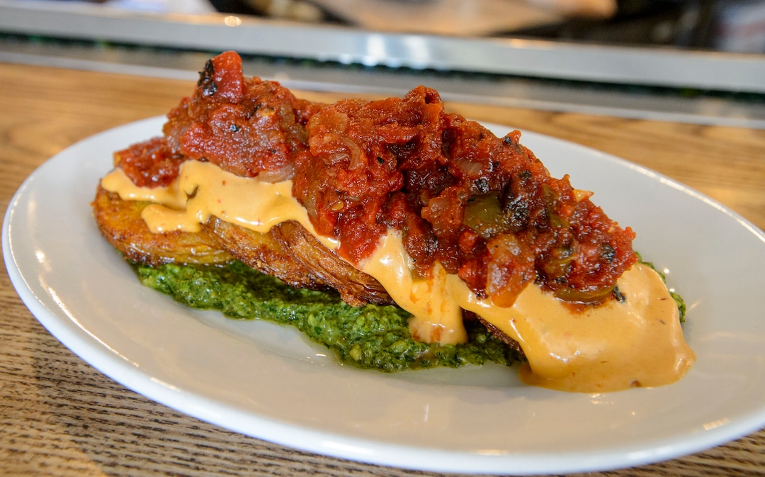 (Steve Griffin  |  The Salt Lake Tribune) The fried green tomatoes at Tradition.