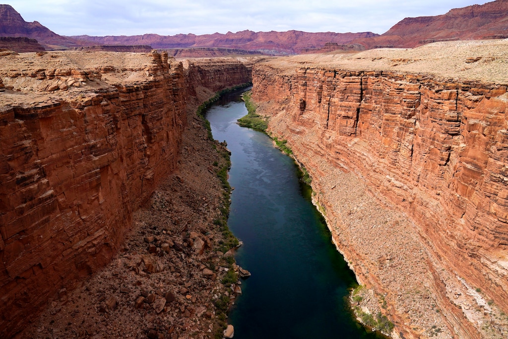 (Ross D. Franklin | AP file photo) The Colorado River in the upper River Basin is pictured in Lees Ferry, Ariz., on May 29, 2021.