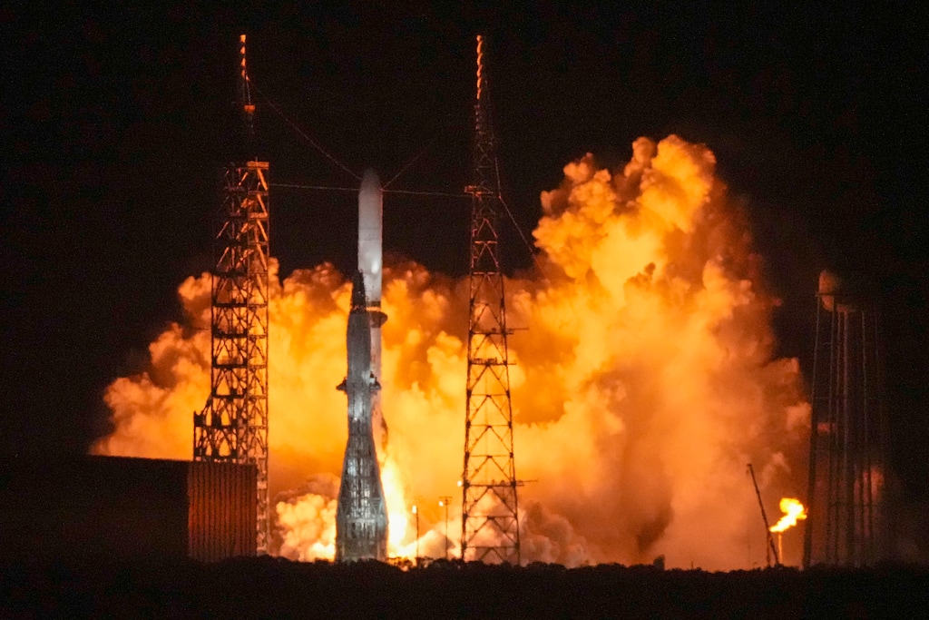 (John Raoux | AP) Blue Origin's New Glenn rocket lifts off from Launch Complex 36 at the Cape Canaveral Space Force Station, Thursday, Jan. 16, 2025, in Cape Canaveral, Fla. Companies including Blue Origin are exploring orbital data centers they say could someday complement computing facilities on Earth — and perhaps replace them.