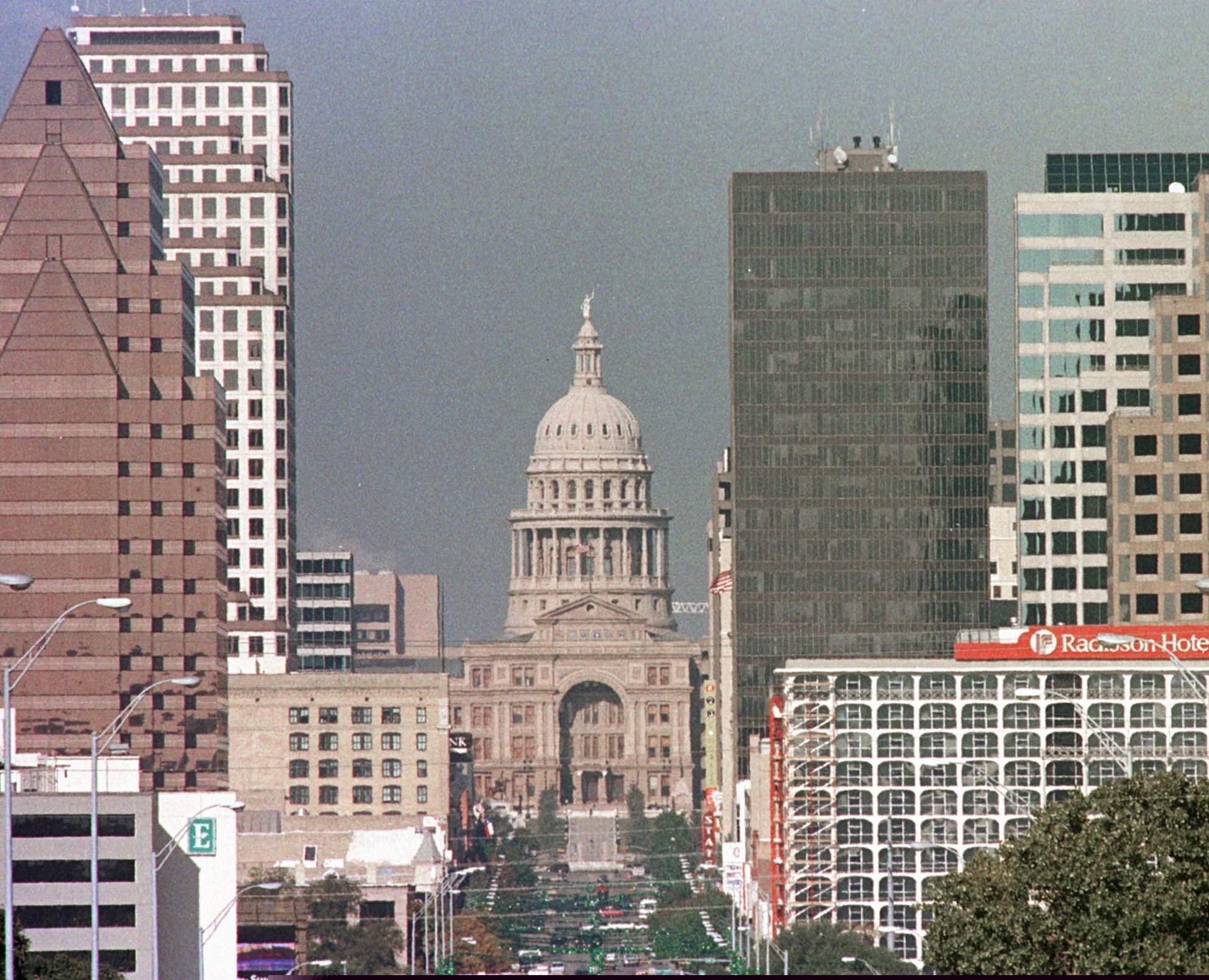 (George Bridges | AP photo)

In this Nov. 19, 1997, photo, the Texas Capitol sits at the head of Congress Avenue in Austin, Texas.