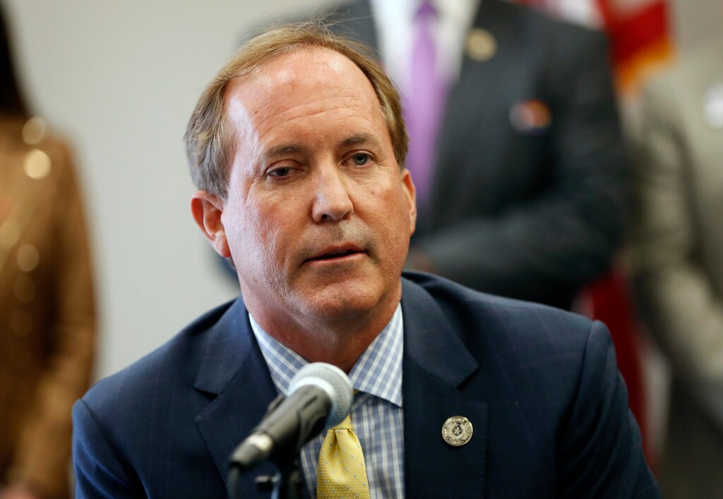 (Jay Janner | Austin American-Statesman via AP, file)

In this Sept. 10 photo, Texas Attorney General Ken Paxton speaks at the Austin Police Association in Austin, Texas.