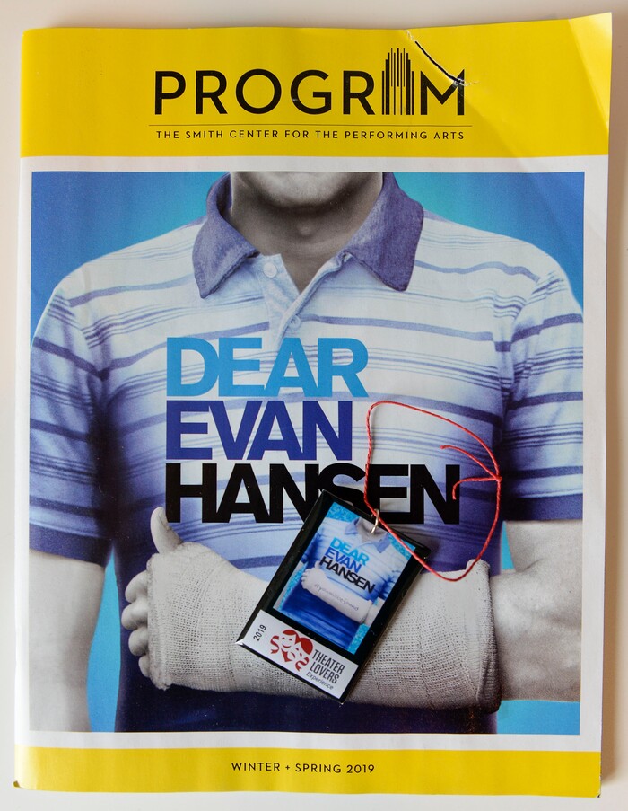 (Leah Hogsten  |  The Salt Lake Tribune) Megan Gutierrez makes ornaments for the 30+ people who travel with her. In 1993, Megan Gutierrez fell in love with the theater after her parents took her to Les Miserables. Since then, Gutierrez has seen countless shows, collected memorabilia from them all and now leads Utah Theater Lovers and Theater Lovers Travel that takes theater lovers like herself across the U.S. and abroad to see the show.