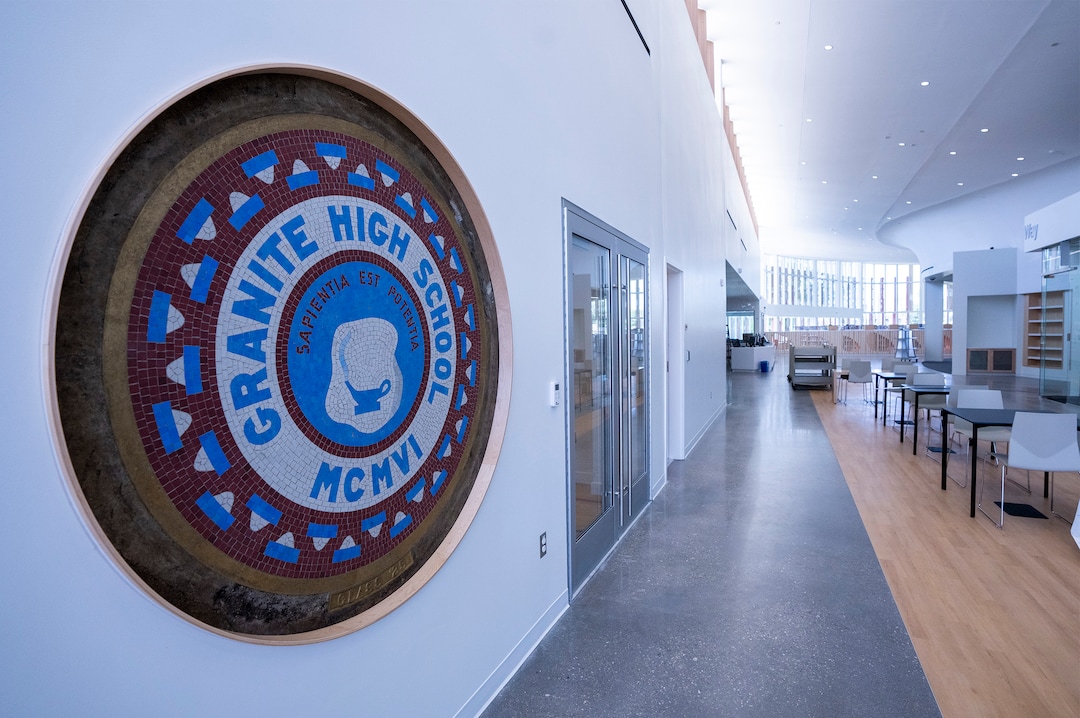 (Rick Egan | The Salt Lake Tribune)  The Grand Opening for the new Granite Library on 3300 South, is scheduled to for July. Thursday, June 2, 2022.