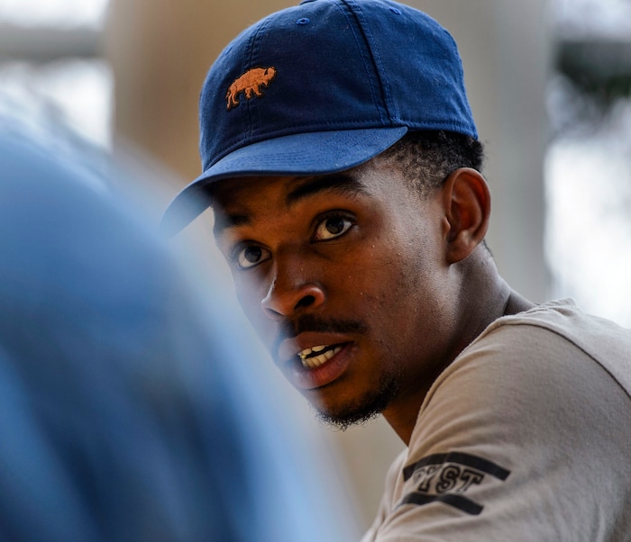 (Steve Griffin  |  The Salt Lake Tribune)  University of Utah student Arnold Gatoro, 19, on the university campus in Salt Lake City, Monday April 2, 2018.