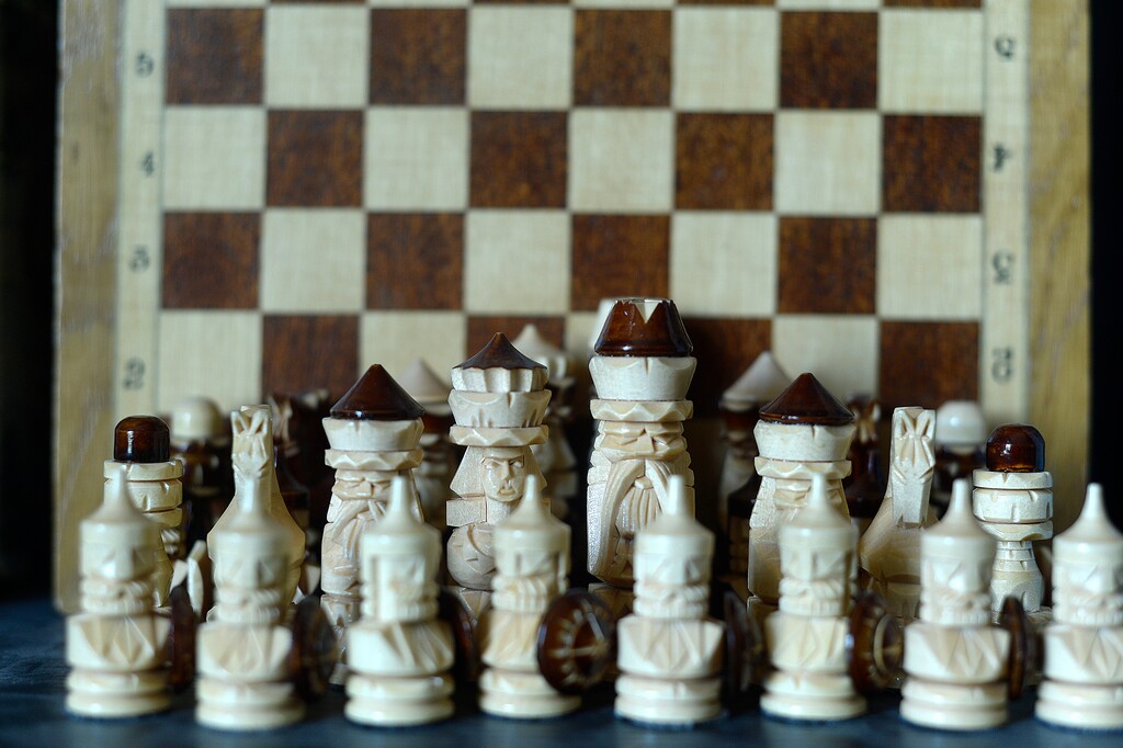 (Scott Sommerdorf | The Salt Lake Tribune) Nineteen-year-old Kayden Troff collects a chess set from each new country he visits while playing tournament. This one is from Finland. Troff will be competing in the U.S. Junior Championship in St.Louis Ð a tournament he won in 2014. He heads off on his two-year religious mission to Australia in October.