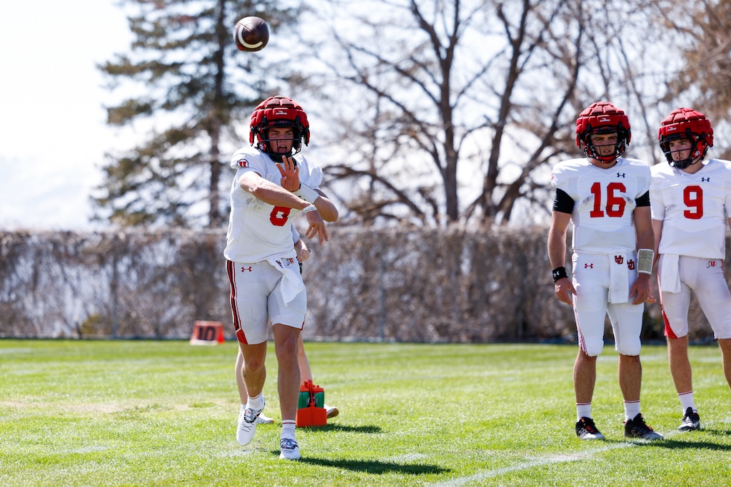 Utah Utes Spring Football Practice in Salt Lake City, UT on Tuesday, April 11, 2023.
Hunter Dyke/Utah Athletics