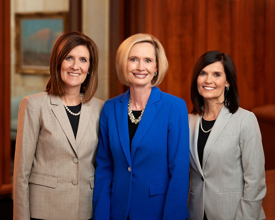 (Courtesy of the LDS Church) President Bonnie H. Cordon (center), first counselor Michelle D. Craig (left) and second counselor Becky Craven were appointed Saturday, March 31, 2018, to the Young Women presidency — which oversees the church program for girls ages 12 to 17.