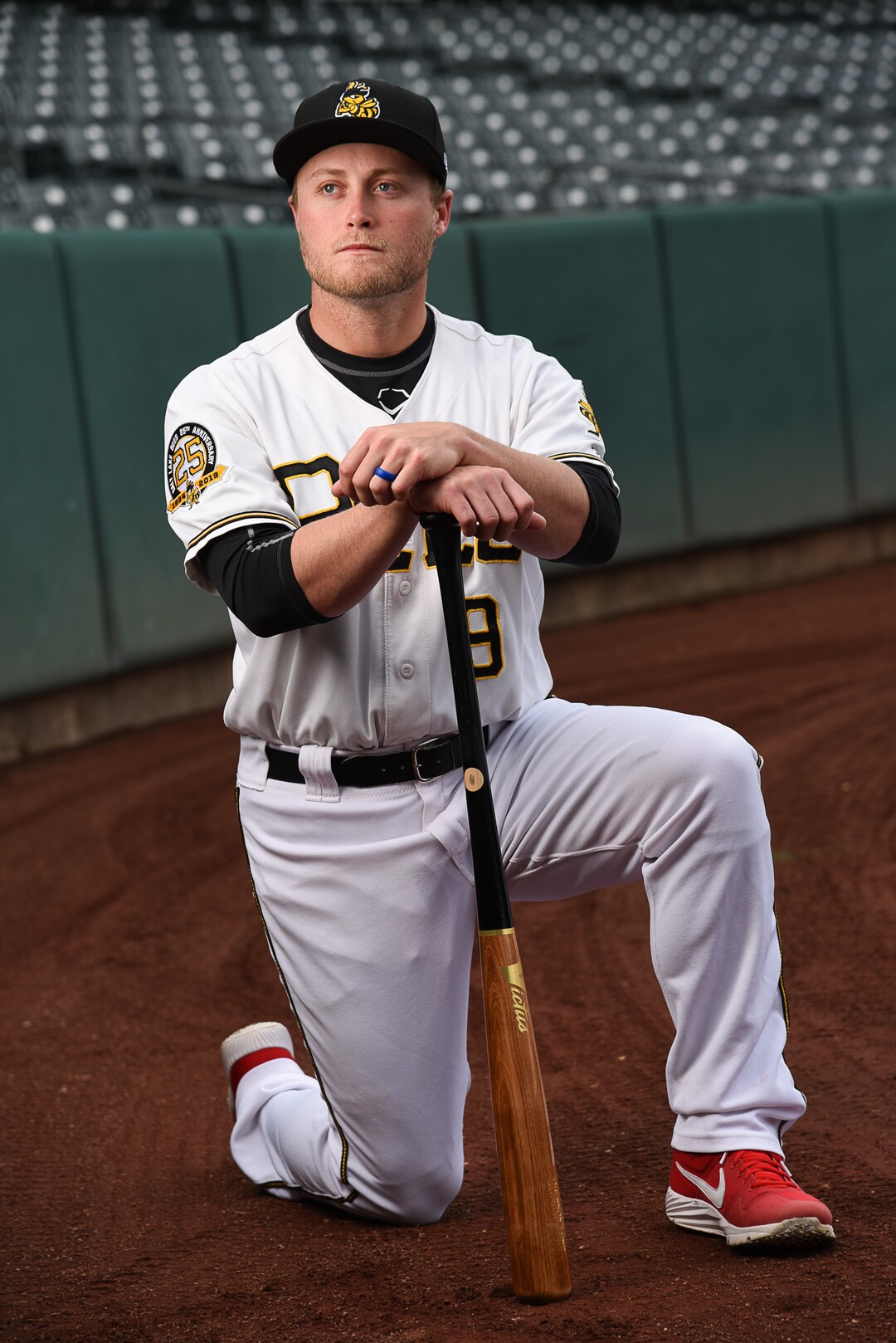 (Francisco Kjolseth  |  The Salt Lake Tribune)  Salt Lake Bees outfielder Brennan Lund starts a new season with the Salt Lake Bees, April 3, 2019. 