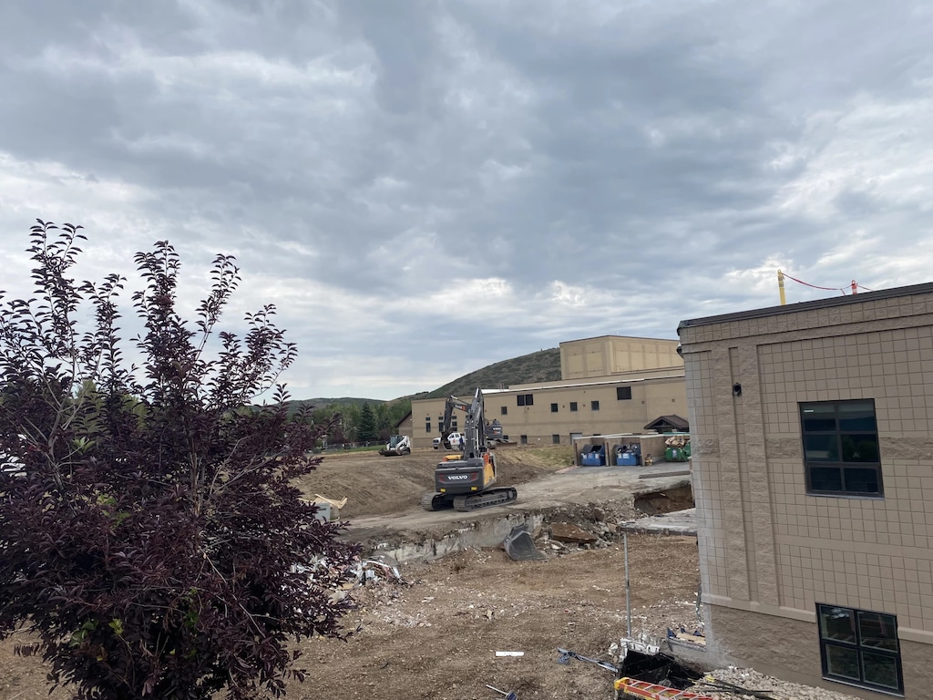 (KPCW) Construction at Park City High School, which began early in July, came to a halt Aug. 18 until the school district gets a project number from the state for the work.
