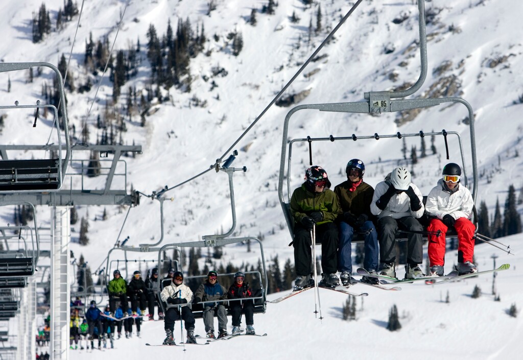 (Tribune File Photo) People ride the Sugarloaf lift at Atla Ski Area on Presidents Day on February 18, 2012.