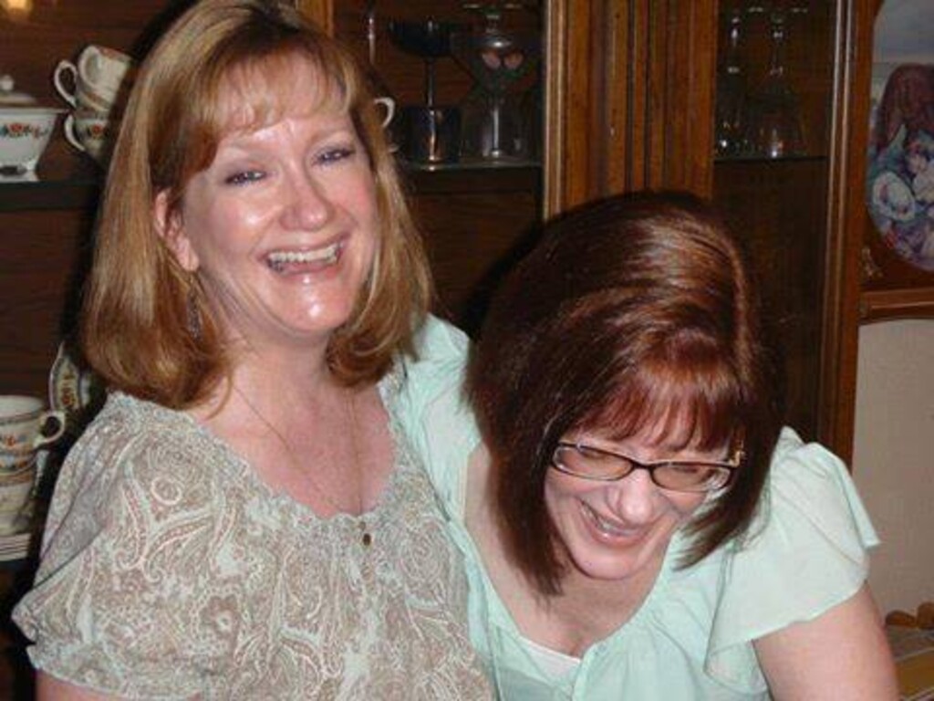 (Photo courtesy of Charla Haley) Charla Haley, left, laughs with her twin sister, Carla.