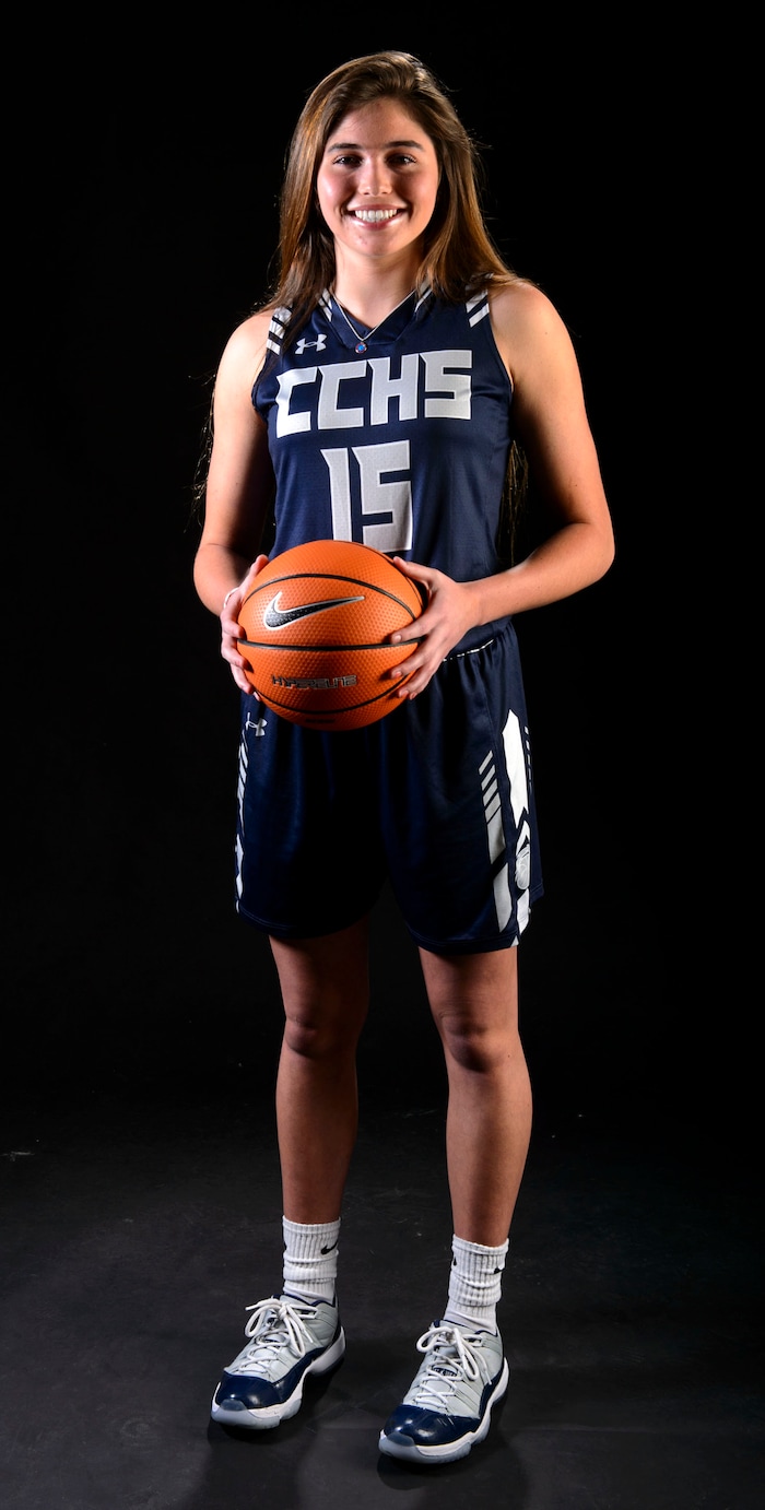 (Steve Griffin  |  The Salt Lake Tribune)  Prep basketball Kemery Martin, Corner Canyon, in the Salt Lake Tribune studio in Salt Lake City Tuesday April 10, 2018.