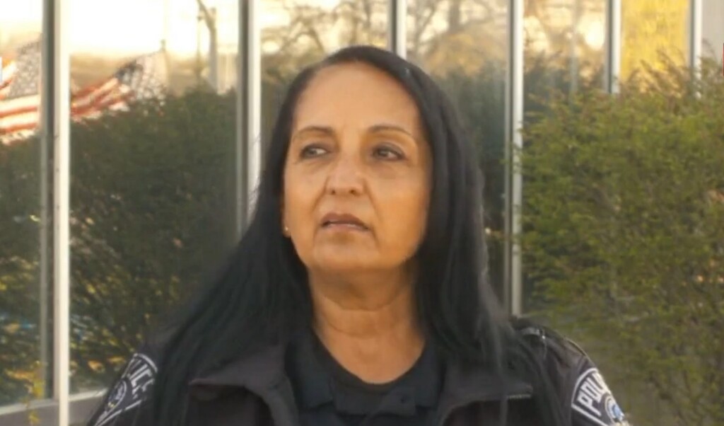 (Screenshot via FOX 13) Salt Lake County Sheriff Rosie Rivera speaks to reporters about a shooting that occurred outside the sheriff's office campus over the weekend on Monday, April 12, 2021.