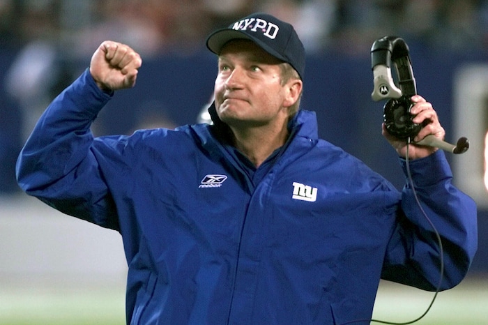 (Jeff Zelevansky | AP) Jim Fassel in 2001. Fassel, a former coach of the New York Giants who was named NFL coach of the year in 1997 and led the team to the 2001 Super Bowl, has died. He was 71. Fassel's son, John, confirmed the death to the Los Angeles Times on Monday, June 7, 2021.