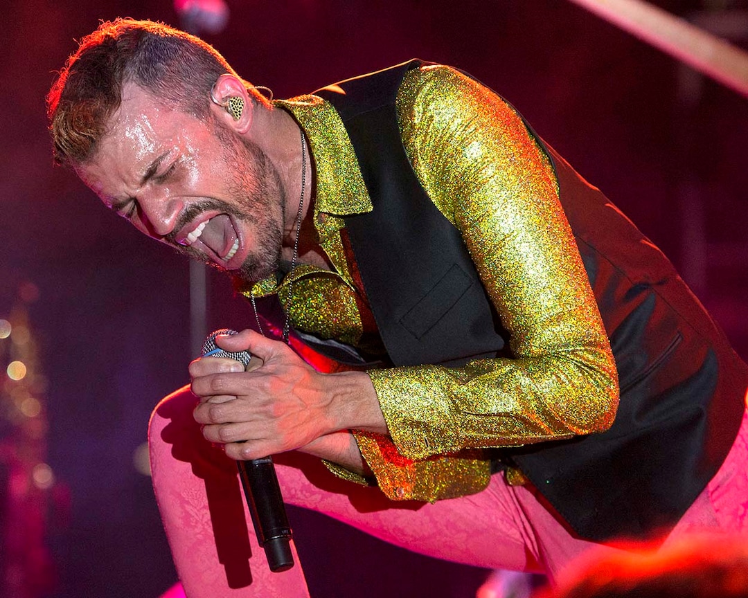 (Rick Egan  |  The Salt Lake Tribune)  Tyler Glenn Sings for Neon Trees, at the LoveLoud Festival at Brent Brown Ballpark at UVU campus, Saturday, August 26, 2017.