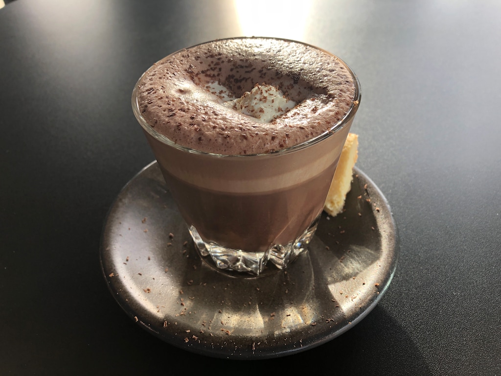 (Kolbie Peterson | The Salt Lake Tribune) A cup of hot chocolate from Forty Three Bakery.