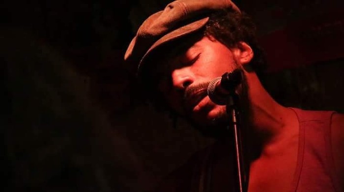 (Alan Roy Carrington | Photo courtesy of Alan Roy Carrington ) Utah musician Carlos Mathis Johnson in a previous performance. Johnson, who performs as Carlos Emjay, will perform on The Blocks stage at 10 p.m. on New Year's Eve at Last Hurrah in The Gateway. He will experiment with looping and inventing songs on the spot.