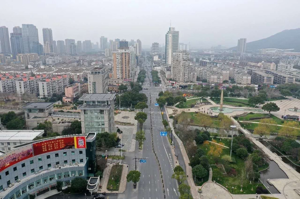 (Photo courtesy of Christy Moore)

The deserted streets of Hangzhou, China, during a recent lockdown.