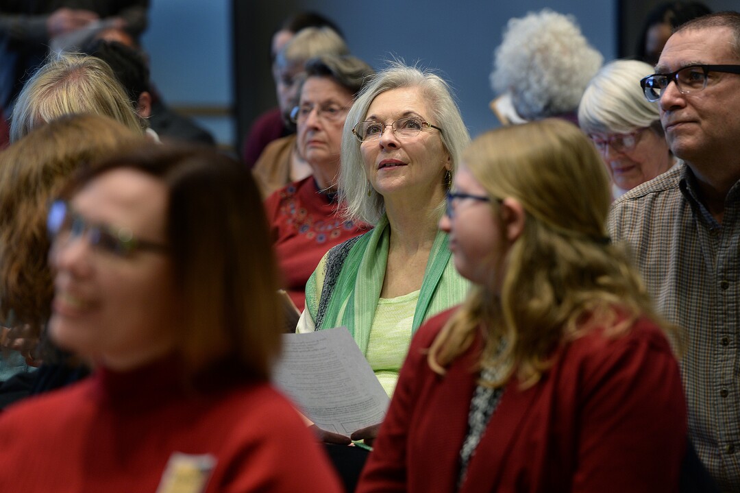 (Scott Sommerdorf   |  The Salt Lake Tribune)  Dr. Kathie Allen attends the "Faith & Poverty Day at the Utah Capitol, Thursday, January 25, 2018, Thursday, January 25, 2018.